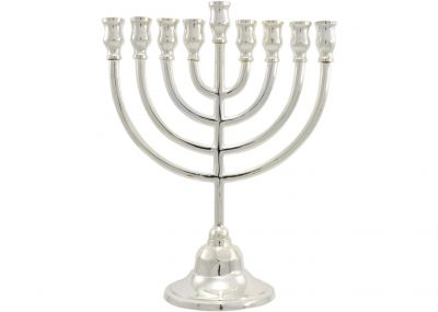 Silver Plated Hanukah Menorah