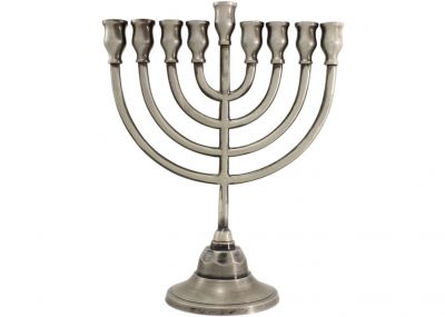 Pewter Hanukah Menorah