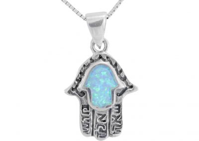  City Of Jerusalem With Opal Neckalce