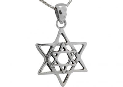 Sterling Silver Magen David Star Necklace