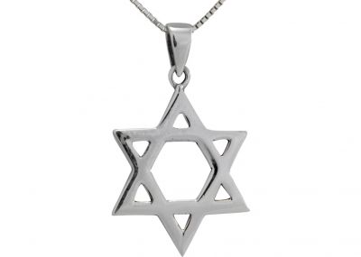 Sterling Silver Magen David Necklace