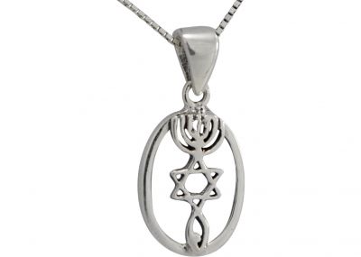Israel The Holy Land Map Necklace