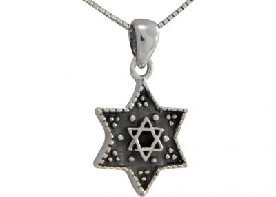 Sterling Silver Magen David Star Necklace