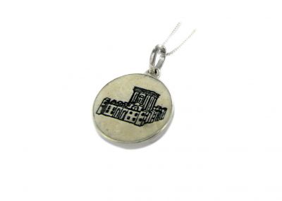 Jerusalem Stone and Silver Necklace