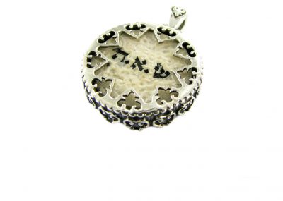 Jerusalem Stone and Silver Necklace