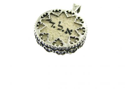 Jerusalem Stone and Silver Necklace