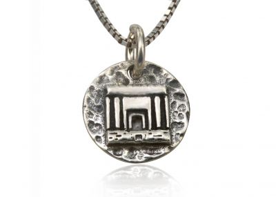 925 Sterling Silver Religious Pendants - Jewish Holy Temple
