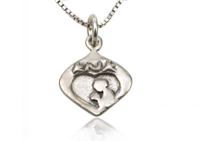 925 Sterling Silver Religious Pendant - Mother