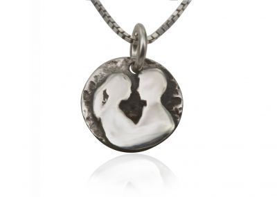 925 Sterling Silver Religious Pendant  - Couple