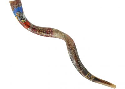 Artistic Yemenite Kudu Shofar By Sarit Romano