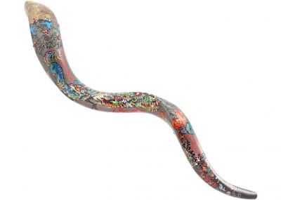 Pomegranate themed Shofar By Sarit Romano