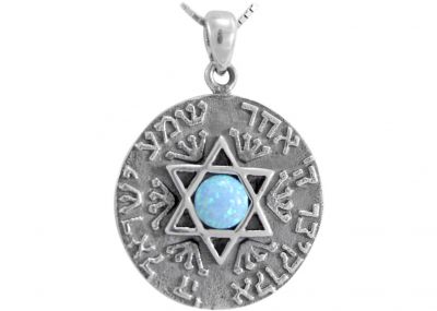 Gorgeous Opal Hamsa Pendant
