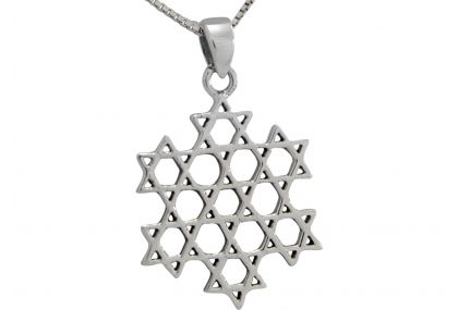 Silver Key Of Life With God's Name Pendant